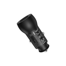 Автомобильное зарядное устройство BOROFONE BZ9 Wise route dual port car charger Black (BZ9B)