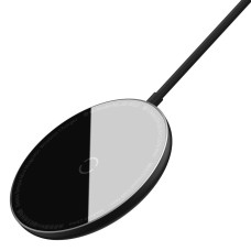 БЗП Baseus Simple Mini Magnetic Wireless Charger для IP With Type-C Cable Black (WXJK-F01)