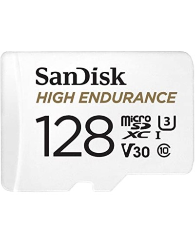 microSDXC (UHS-1 U3) SanDisk High Endurance 128Gb class 10 V30 (100Mb/s) (adapterSD) (SDSQQNR-128G-GN6IA)