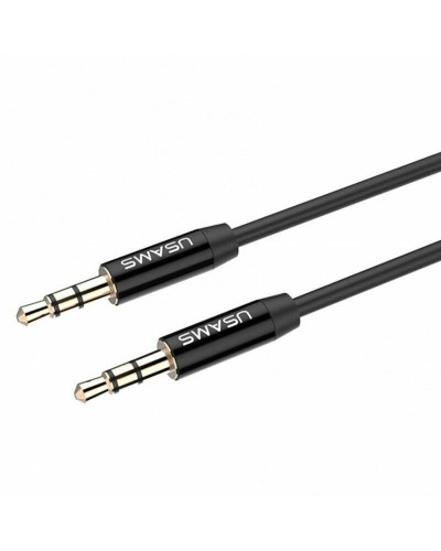 Аудіо-кабель Usams YP-01 Aux Audio Cable 1m Black (YP101)