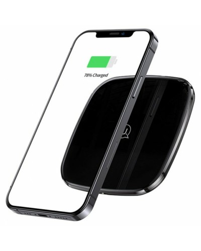 БЗП Usams CD154 Zinc Alloy Ultra-thin Fast Wireless Charger 15W Black (CD154CDX01)