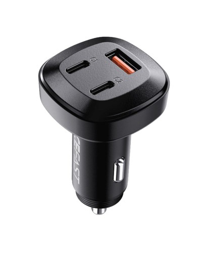 Автомобільний зарядний пристрій ACEFAST B3 66W(USB-C+USB-C+USB-A) three-port metal car charger (AFB3B)