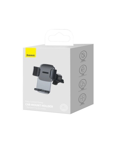 Тримач для мобiльного Baseus Easy Control Clamp Car Mount Holder (Air Outlet Version)Black (SUYK000101)