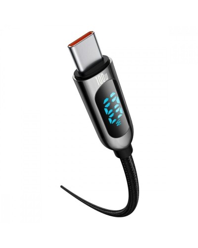 Кабель Baseus Display Fast Charging Data Cable Type-C to Type-C 100W 2m Black (CATSK-C01)