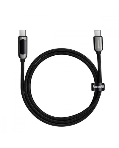 Кабель Baseus Display Fast Charging Data Cable Type-C to Type-C 100W 2m Black (CATSK-C01)