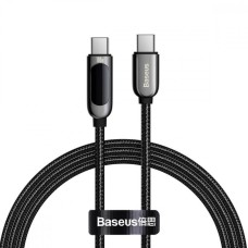 Кабель Baseus Display Fast Charging Data Cable Type-C to Type-C 100W 2m Black (CATSK-C01)