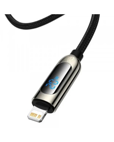 Кабель Baseus Display Fast Charging Data Cable Type-C to IP 20W 1m Black (CATLSK-01)