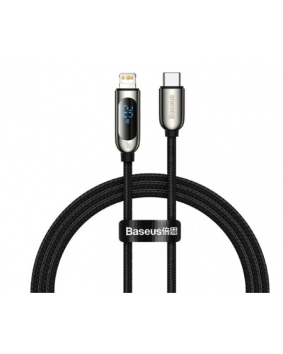 Кабель Baseus Display Fast Charging Data Cable Type-C to IP 20W 1m Black (CATLSK-01)