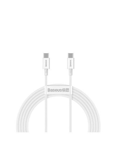 Кабель Baseus Superior Series Fast Charging Data Cable Type-C to Type-C 100W 1m White (CATYS-B02)