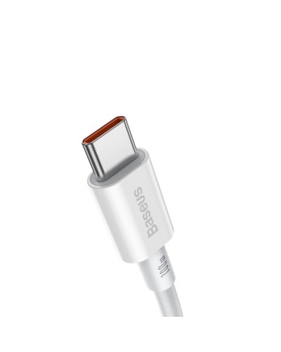 Кабель Baseus Superior Series Fast Charging Data Cable Type-C to Type-C 100W 1m White (CATYS-B02)