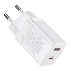 Сетевое зарядное устройство для Baseus Super Si Pro Quick Charger C+U 30W EU White (CCSUPP-E02)