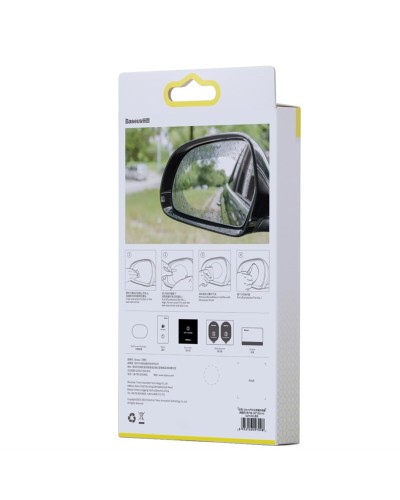 Плівка для скла Baseus 0.15mm Rainproof Film for Car Rear-View Mirror (Oval 2 pcs/pack 135*95mm) (SGFY-C02)