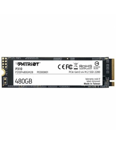 SSD M.2 Patriot P310 480GB NVMe 2280 PCIe 3.0x4 3D NAND TLC (P310P480GM28)