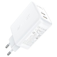 Сетевое зарядное устройство для ACEFAST A29 PD50W GaN (USB-C+USB-C) dual port charger White (AFA29W)