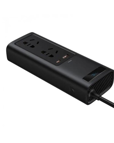 Автомобільний інвертор Baseus In-car Inverter 150W (220V CN/EU) Black (CRNBQ-A01)