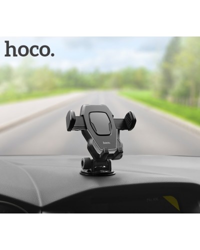 Тримач для мобільного HOCO CA31 cool run suction cup car holder Black (6957531077602)