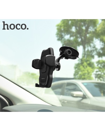 Тримач для мобільного HOCO CA31 cool run suction cup car holder Black (6957531077602)