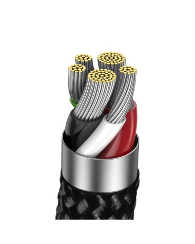 Кабель Baseus Explorer Series Auto Power-Off Fast Charging Data Cable Type-C to IP 20W 1m Black (CATS000001)