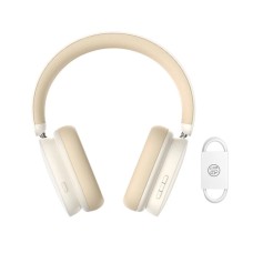 Наушники Baseus Bowie H1 Noise-Cancelling Wireless Headphones Rice White (NGTW230002)
