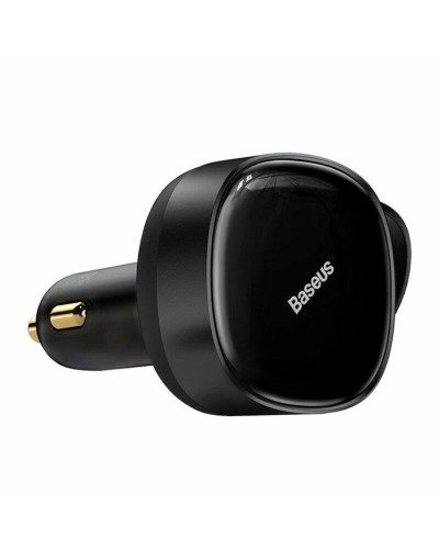 Автомобільний зарядний пристрій Baseus Enjoyment Retractable 2-in-1 Car Charger C+L 30W Black (CGTX000001)