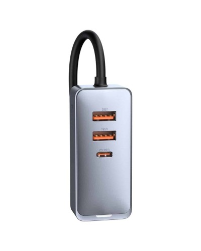 АЗП Baseus Share Together PPS multi-port Fast charging with extension cord 120W 2U+2C Gray (CCBT-A0G)