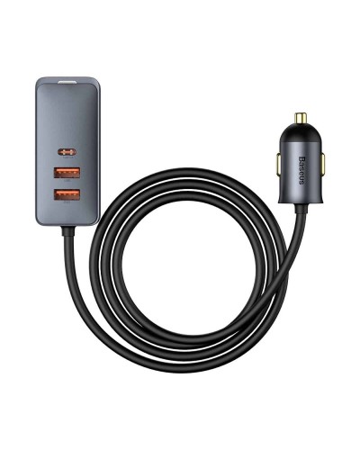 АЗП Baseus Share Together PPS multi-port Fast charging with extension cord 120W 2U+2C Gray (CCBT-A0G)