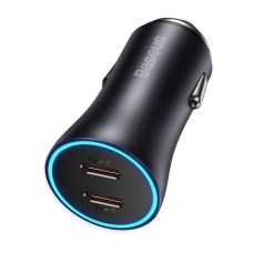 ОЗУ Baseus Golden Contactor Pro Dual Fast Charger Car Charger C+C 40W Dark Gray (CGJP000013)