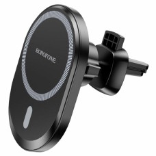 Тримач для мобiльного з БЗП BOROFONE BH201 magnetic wireless fast charging car holder (BH201)