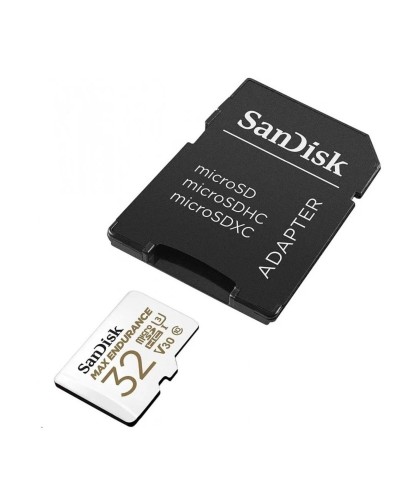 microSDHC (UHS-1 U3) SanDisk Max Endurance 32Gb class 10 V30 (100Mb/s) (adapterSD) (SDSQQVR-032G-GN6IA)