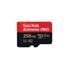 microSDXC (UHS-1 U3) SanDisk Extreme Pro A2 256Gb Class 10 V30 (R200MB/s, W140MB/s) (adapter) (SDSQXCD-256G-GN6MA)