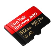 microSDXC (UHS-1 U3) SanDisk Extreme Pro A2 512Gb Class 10 V30 (R200MB/s, W140MB/s) (adapter) (SDSQXCD-512G-GN6MA)