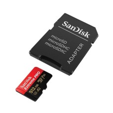 microSDXC (UHS-1 U3) SanDisk Extreme Pro A2 512Gb Class 10 V30 (R200MB/s, W140MB/s) (adapter) (SDSQXCD-512G-GN6MA)