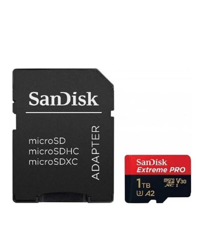 microSDXC (UHS-1 U3) SanDisk Extreme Pro A2 1TB class 10 V30 (R200MB/s,W140MB/s) (adapter) (SDSQXCD-1T00-GN6MA)