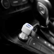 Автомобильное зарядное устройство HOCO Z23 имеет большой стиль dual-port car charger set with iP cable White (6957531078012)