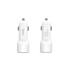 Автомобильное зарядное устройство HOCO Z23 имеет большой стиль dual-port car charger set with iP cable White (6957531078012)