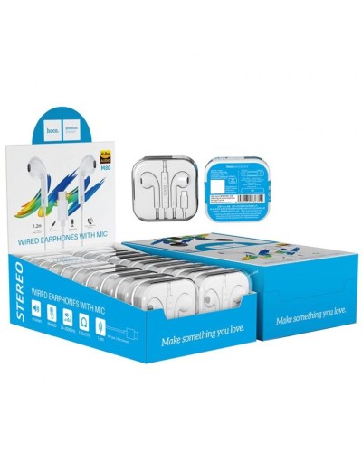 Наушники HOCO M80 Оригинальные серии earphones для Type-C display set(20PCS) White (6931474736666)