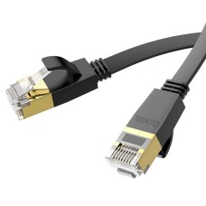 Кабель HOCO US07 General pure copper flat network cable(L=3M) Black (6931474780690)