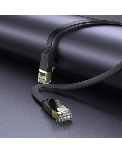 Кабель HOCO US07 General pure copper flat network cable(L=3M) Black (6931474780690)