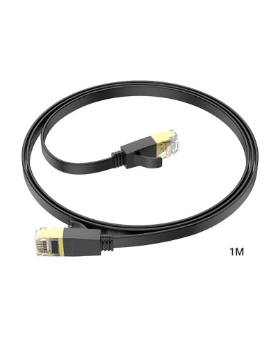 Кабель HOCO US07 General pure copper flat network cable(L=1M) Black (6931474780683)