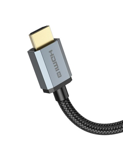 Кабель HOCO US03 HDTV 2.0 Male to Male 4K HD data cable(L=1M) Black (6931474777270)