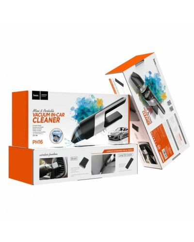 Автомобільний пилосос HOCO PH16 Azure portable vacuum car cleaner Black silver (6931474712646)