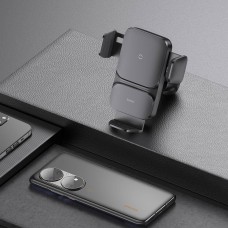 Держатель для мобильного с БЗП Baseus Wisdom Auto Alignment 15W Black (CGZX000001)