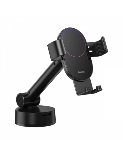 Тримач для мобiльного Baseus Simplism gravity car mount holder with suction base Black (SUYL-JY01)