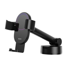 Тримач для мобiльного Baseus Simplism gravity car mount holder with suction base Black (SUYL-JY01)