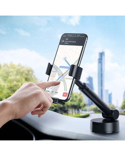 Тримач для мобiльного Baseus Simplism gravity car mount holder with suction base Black (SUYL-JY01)