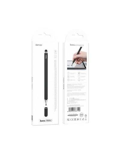 Стилус HOCO GM103 Fluent series universal capacitive pen Black (6931474767110)