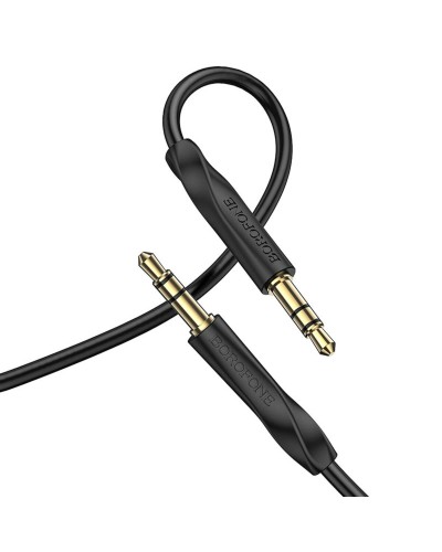 Аудiо-кабель BOROFONE BL16 Clear sound AUX audio cable Black (BL16B)