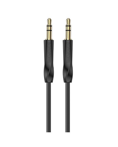 Аудiо-кабель BOROFONE BL16 Clear sound AUX audio cable Black (BL16B)