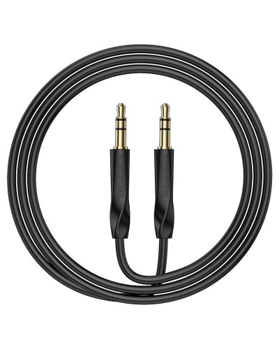 Аудiо-кабель BOROFONE BL16 Clear sound AUX audio cable Black (BL16B)