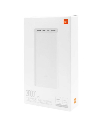 Зовнішній акумулятор Xiaomi Mi Power Bank 3 20000mAh 18W Fast Charge White (VXN4258CN)